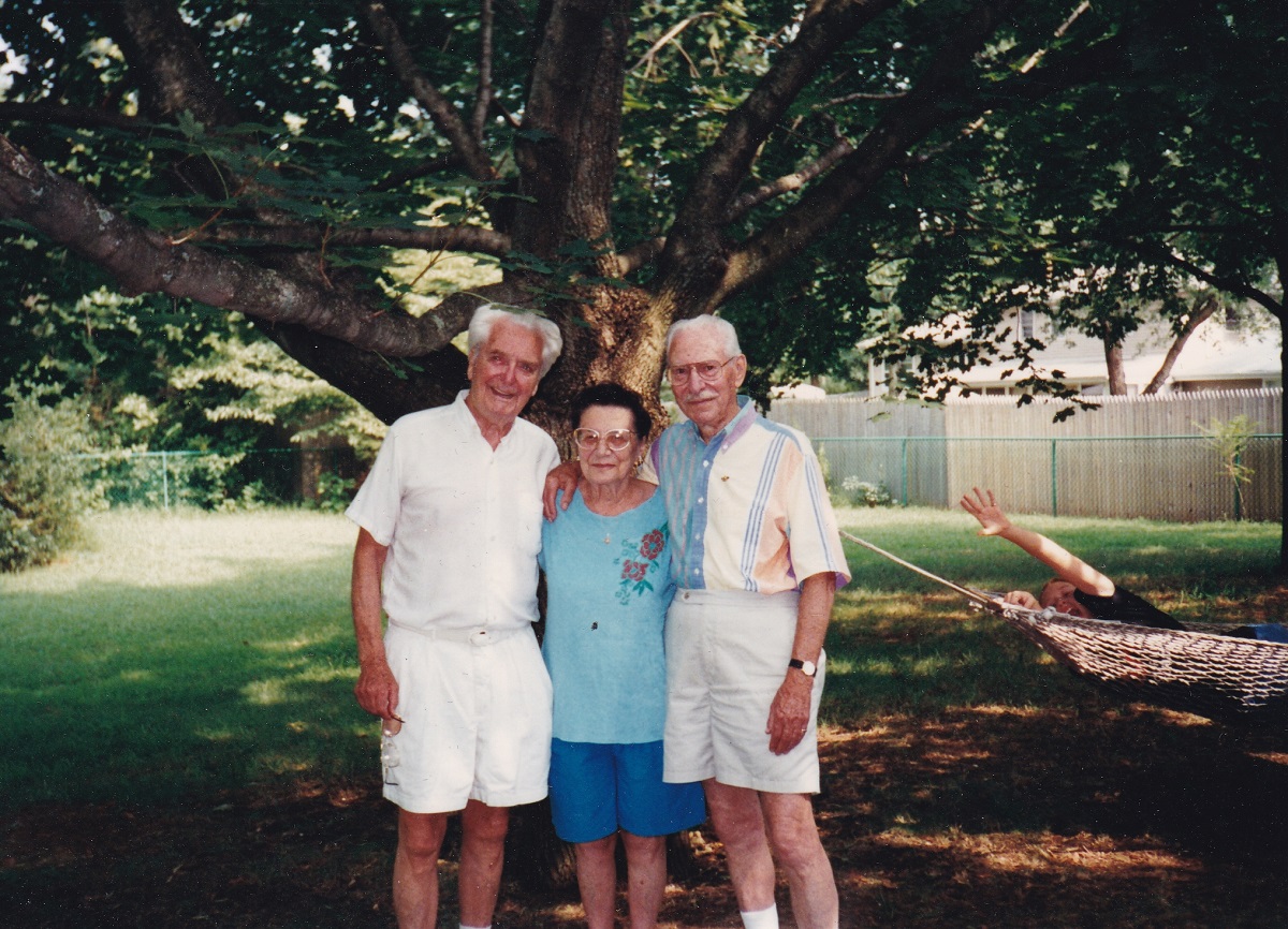 Uncle John with Uncle Frank and Aunt Fran