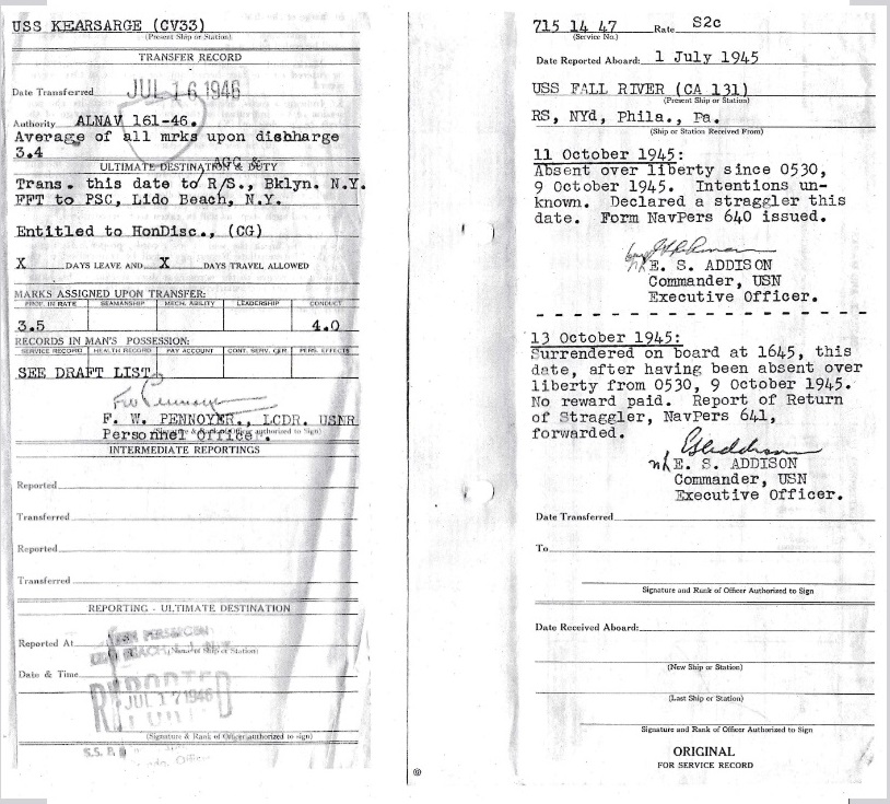 Garret Vanderwiel Military Records
